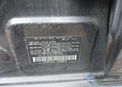 2013 Subaru Xv Crosstrek 2.0I Premium from USA, damaged, VIN JF2GPAVC5D2849572